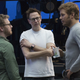 James Gunn (along with producer Jonathan Schwartz and star Chris Pratt) on the set of Guardians of the Galaxy Vol. 2.
